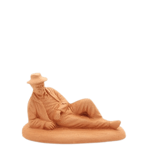 Berger couché à peindre