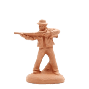 Chasseur en action à peindre