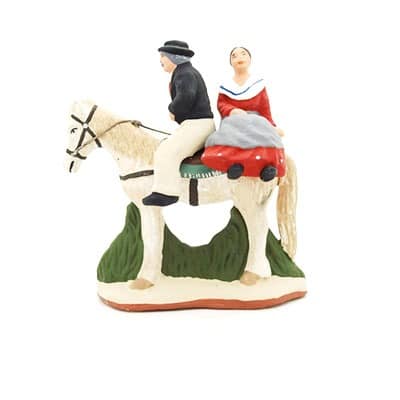 santon de Provence peint à la main profil