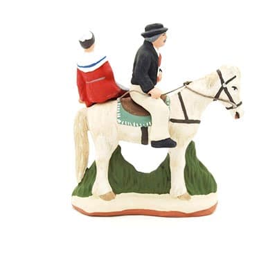 santon de Provence peint à la main dos