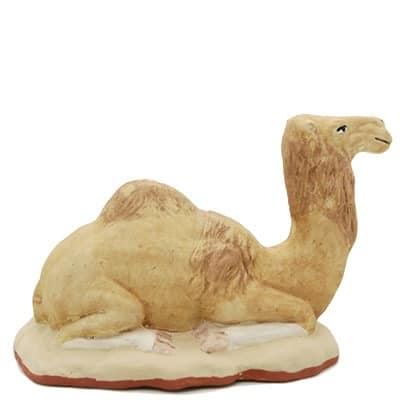 santon de Provence peint a la main dromadaire profil