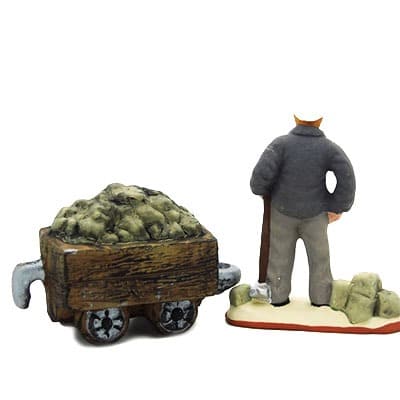 Santon de Provence le mineur dos