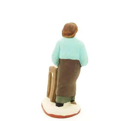 rémouleur santon de provence peint à la main dos