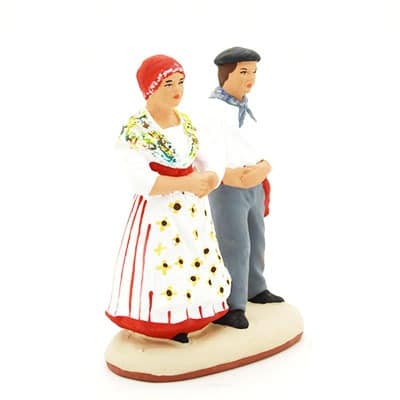 santon de provence occitans peint à la main profil