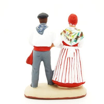 santon de provence occitans peint à la main dos