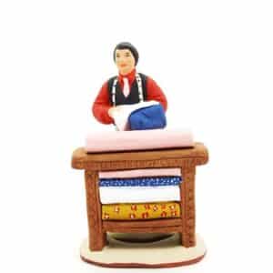 Vendeur de tissu peint à la main