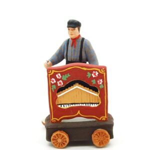 Joueur d'Orgue santon peint à la main