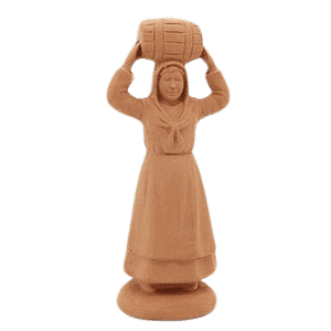 Femme au tonneau à peindre