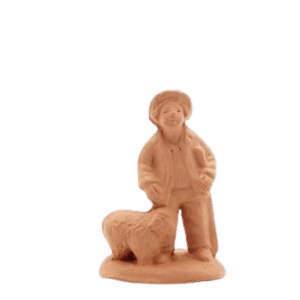 Garçon berger mouton à peindre