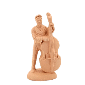 Homme à la basse à peindre