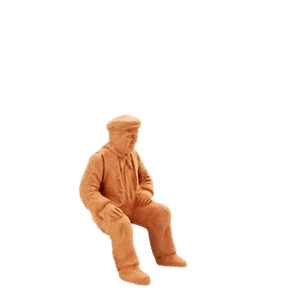 Homme assis sans socle