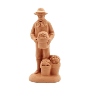 Homme fleuriste à peindre