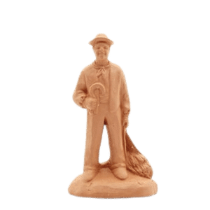 Homme serpe lavande à peindre