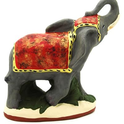 santon de provence peint a la main elephant dos