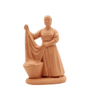 La lavandière debout à peindre