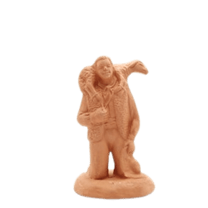 Le berger à genoux à peindre