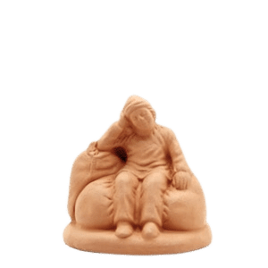 Le meunier sur les sacs à peindre