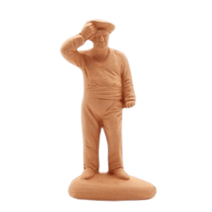 Le puisatier debout à peindre