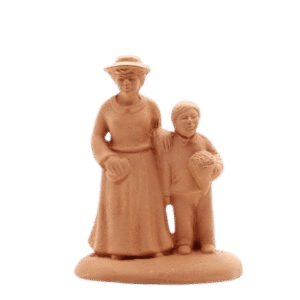 Maman et garçon à peindre