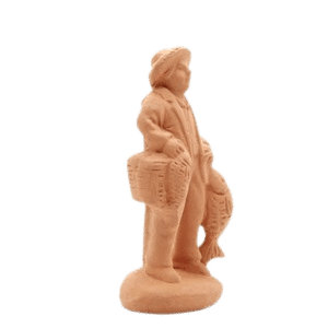 Pêcheur rivière debout à peindre