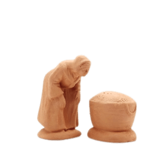 Ramasseuse olives et son sac à peindre