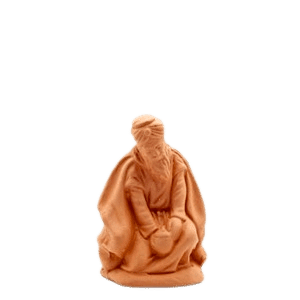 Roi à genoux à peindre