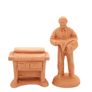 Vendeur de tissu à peindre