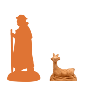 Biquette couchée 2 à peindre