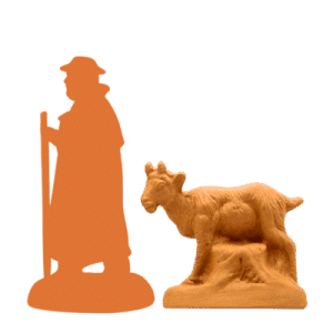 Biquette debout à peindre