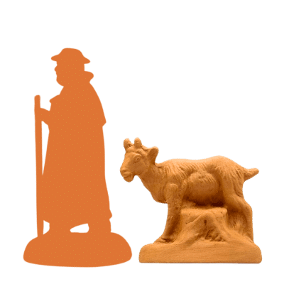 Biquette debout à peindre