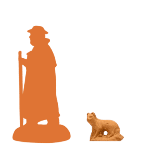 Chat debout à peindre