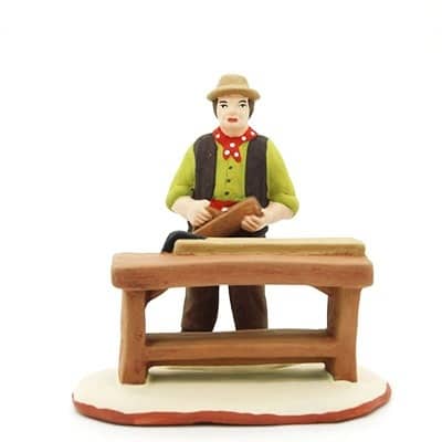 santon de provence menuisier peint à la main