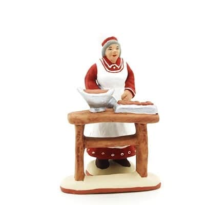 santon de provence peint à la main chocolatière