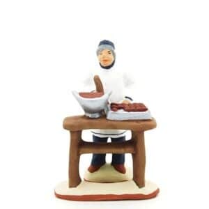 chocolatier santon de provence peint à la main