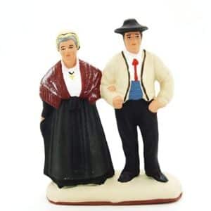 santon de provence peint à la main les savoyards