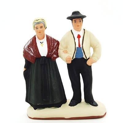 santon de provence peint à la main les savoyards