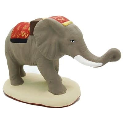 santon peint main éléphant