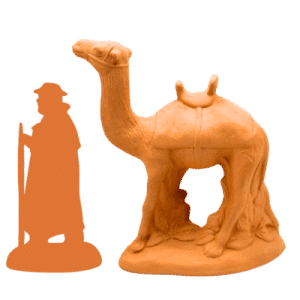 Dromadaire avec selle à peindre