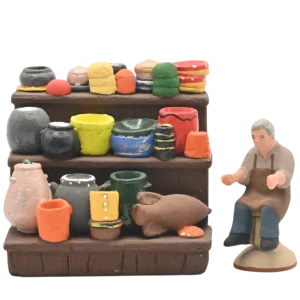 Etal poterie décoré