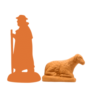 Mouton couché mou à peindre