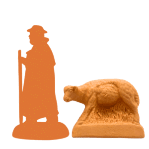 Mouton debout à peindre