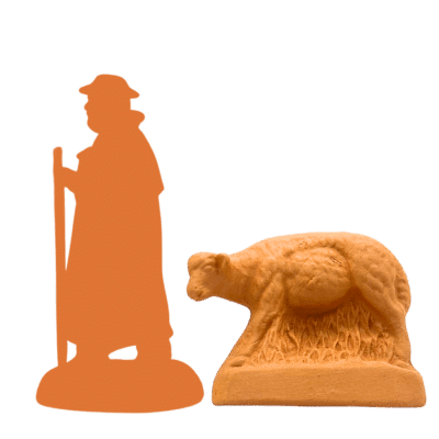 Mouton debout à peindre