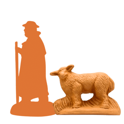 Mouton debout tête à gauche à peindre