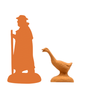 Oie tête air à peindre