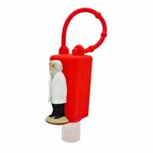 Flacon rouge du Dr Covid peint à la main