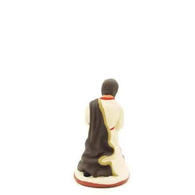 santon de provence peint à la main joseph dos