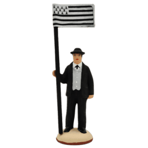 Porte drapeau breton 1 gris