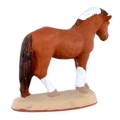Cheval marron pattes blanches – Image 2