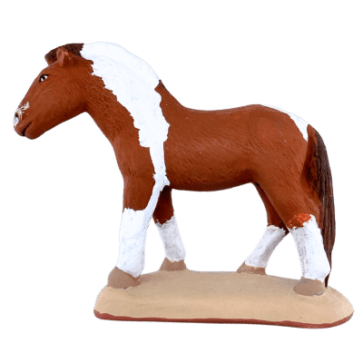 Cheval marron pattes blanches – Image 3