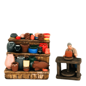 Etal poterie décoré